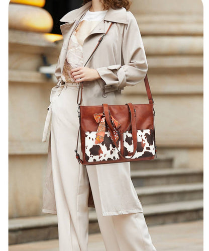 COW HANDBAG TOTE BAG CROSS BAG CLUTCH PURSE