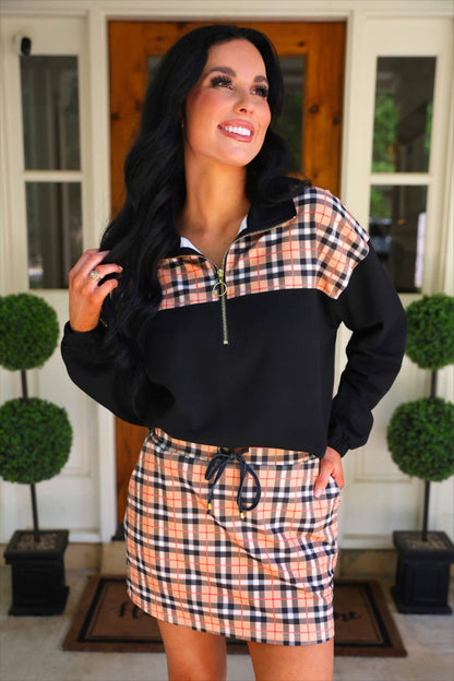 Jess Lea Nora Plaid Skort