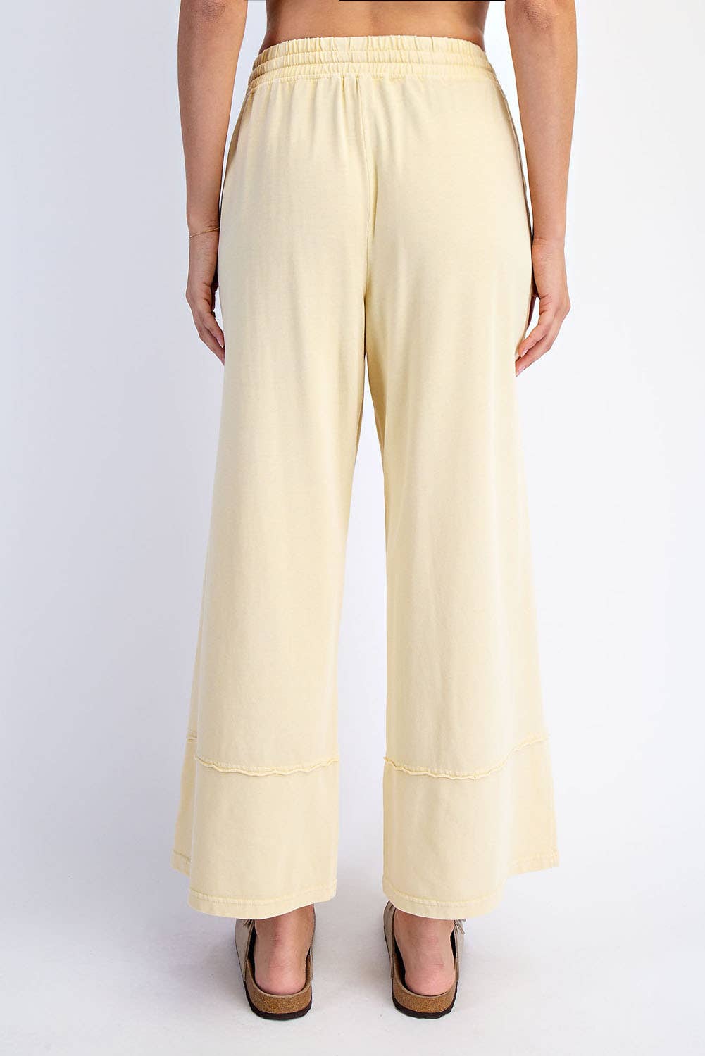 Rae Mode Mineral Washed Cropped Wide Leg Pant P6363