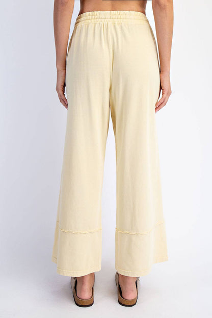 Rae Mode Mineral Washed Cropped Wide Leg Pant P6363