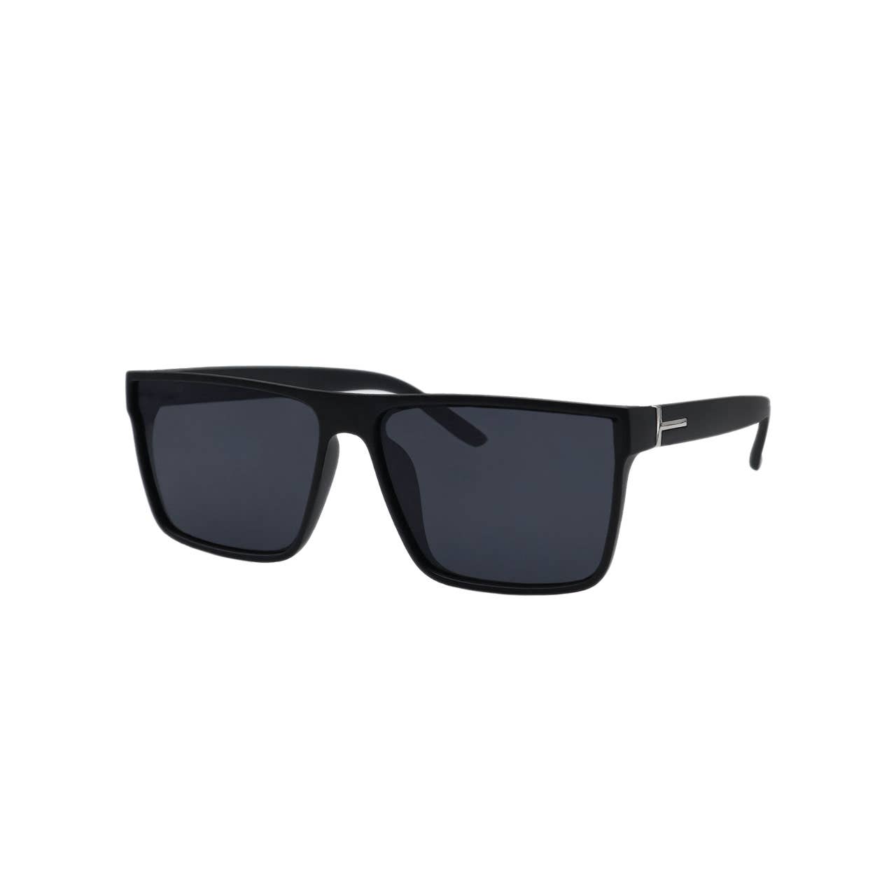Mens Sunglasses Square Frame New All Black Super Dark Sun