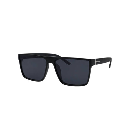 Mens Sunglasses Square Frame New All Black Super Dark Sun