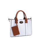 WU061 Cameran 3-in-1 Boxy Satchel & Crossbody: White