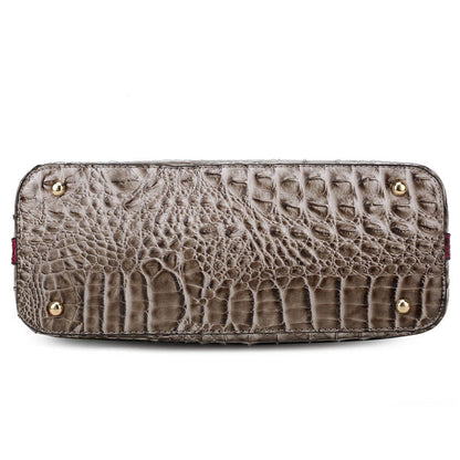 Autumn Crocodile Skin Tote Bag with Wallet by Mia k