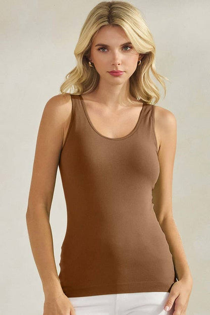 Yelete Seamless Reversible Tank w/ Built-In Bra