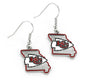 NFL Kansas City Chiefs State Design Earrings