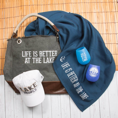 Lake People - White Adjustable Hat