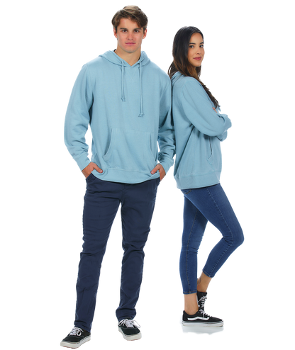 Unisex Fit Burnout Fleece Pullover Hoodie