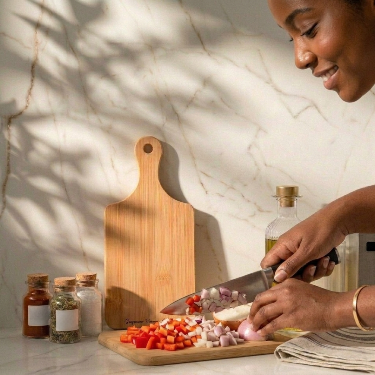 BAMBOO WOOD CUTTING AND CHARCUTERIE BOARD