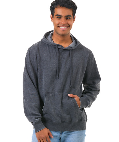 Unisex Fit Burnout Fleece Pullover Hoodie