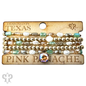 Faceted rectangle crystal beaded bracelet with Austrian crystal - LC