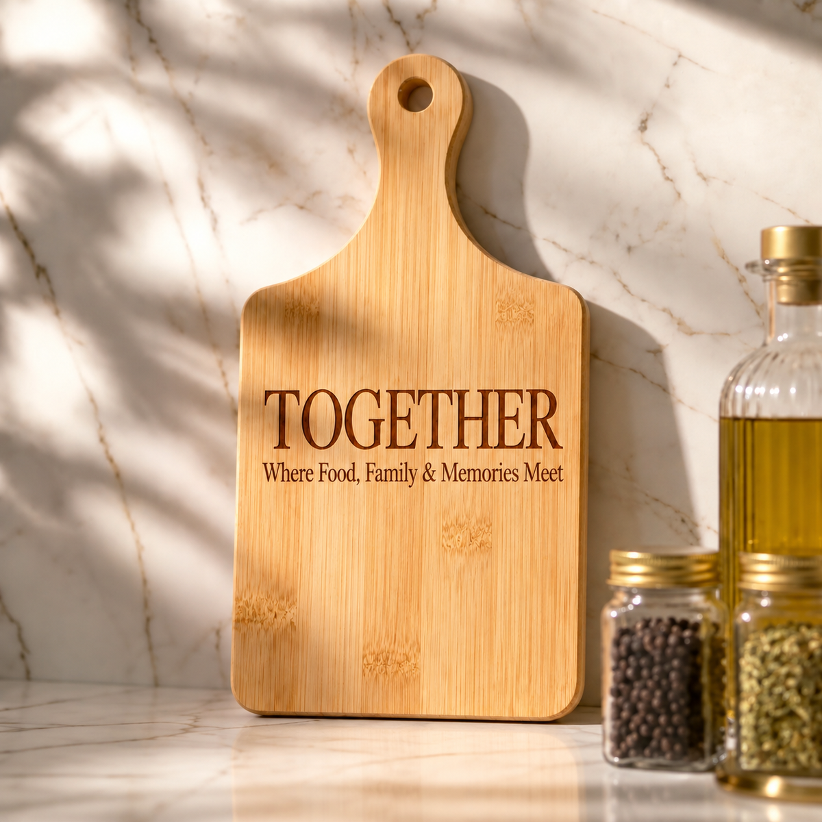 BAMBOO WOOD CUTTING AND CHARCUTERIE BOARD