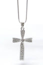 CRYSTAL CROSS PENDANT NECKLACE