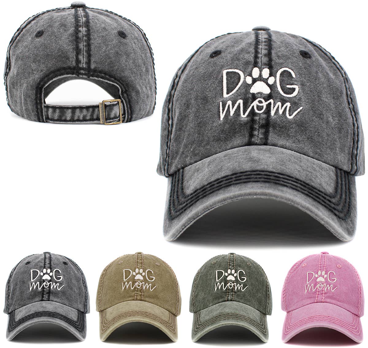 Dog Mom Vintage Baseball Cap