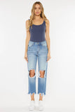 High Rise Mom Relax Fit Denim Jeans kancan