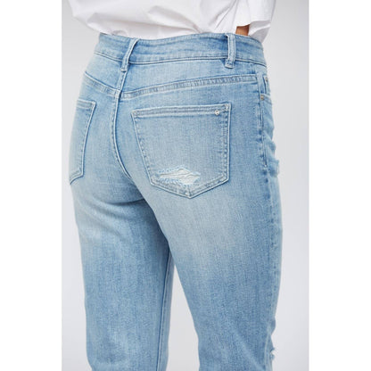Mica Mid Rise Cigarette Crop Cropped Jeans