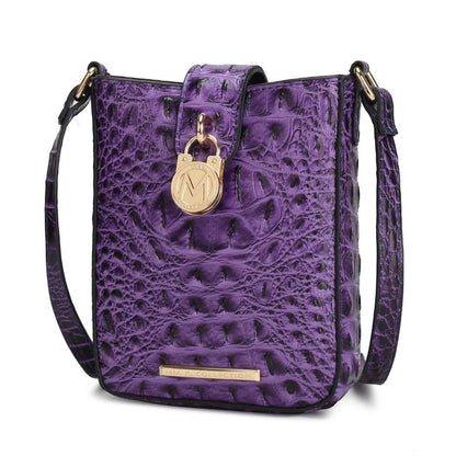Avery Faux Crocodile Embossed Crossbody by Mia K