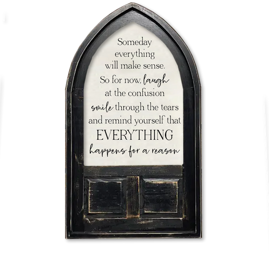 ARCH CANVAS EVERYTHING HAPPENS FOR A REASON