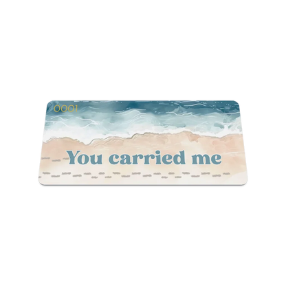 You Carried Me Bible Verse Bracelet