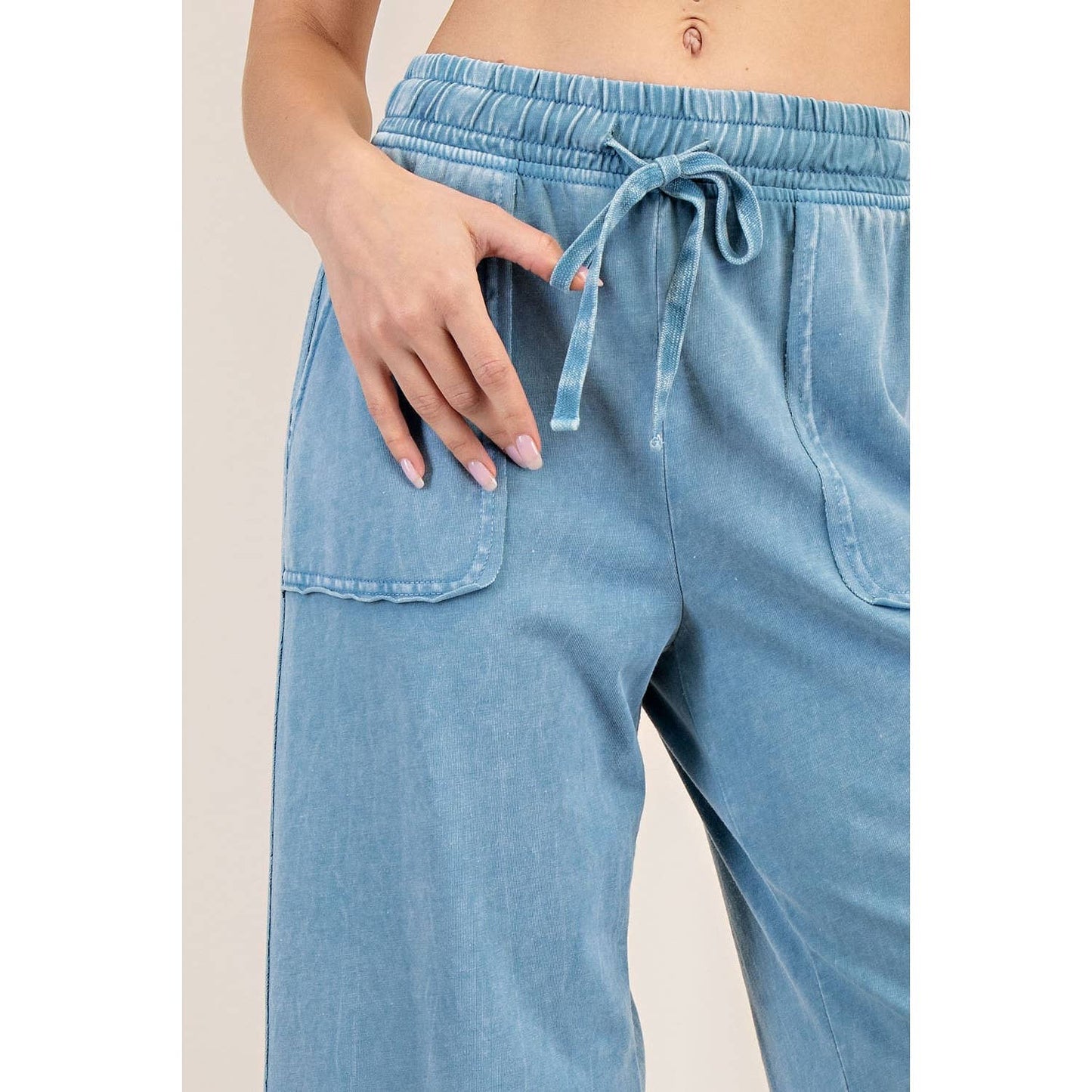 Rae Mode Mineral Washed Cropped Wide Leg Pant P6363