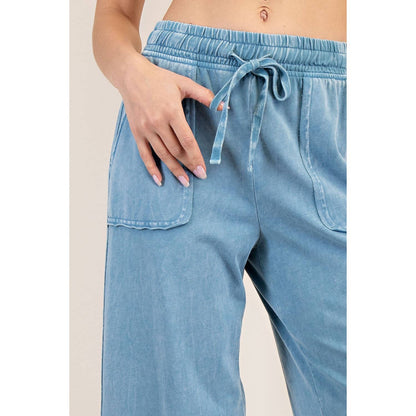 Rae Mode Mineral Washed Cropped Wide Leg Pant P6363