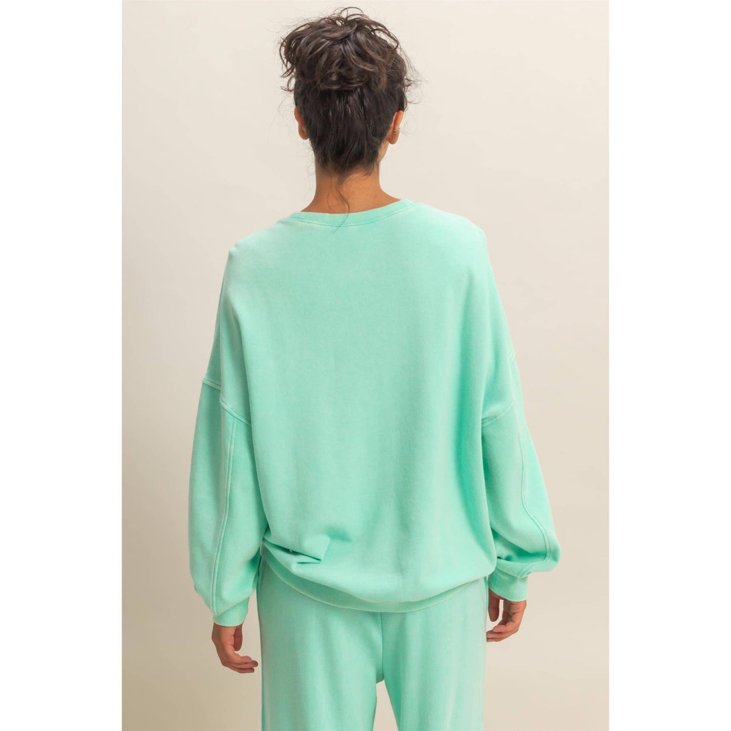 Acid Wash Oversized Sweatshirt
