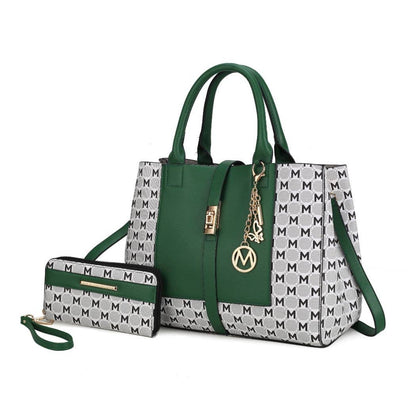 MKF Yuliana Circular M emblem Satchel Bag by Mia K