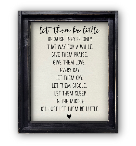 FRAMED CANVAS LET THEM BE LITTLE