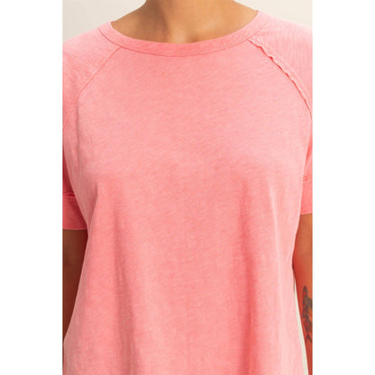 Hyfve DZ26A655 Acid Washed Boxy Tee