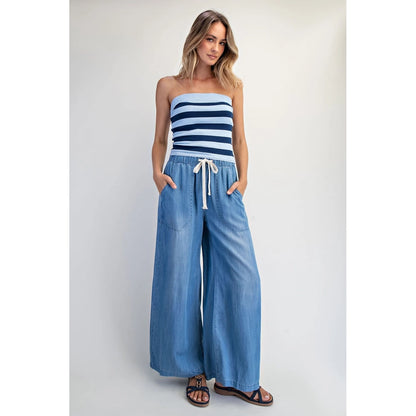 Cotierra Lyocell Drawstring Wide Leg Pants – Style CP6067