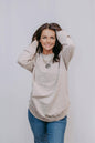 MK159 Acid Washed Sweatshirt - Light Brown
