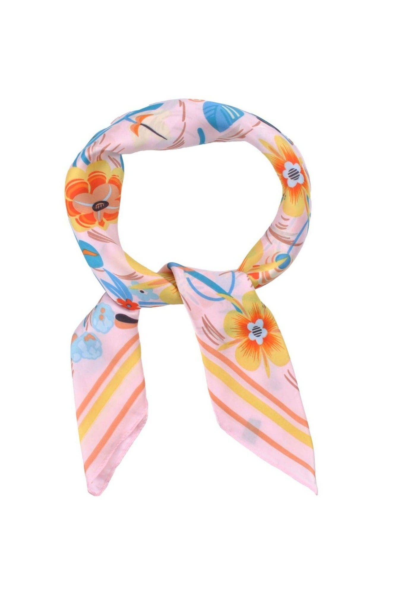 BS0047 Multi Color Flower Print Bandana