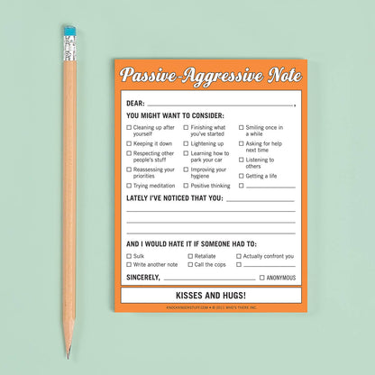 Passive-Aggressive Nifty Note Pad