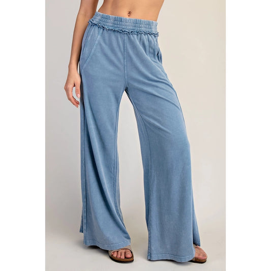 Rae Mode Mineral Washed Wide Leg Pants (Style P6467)