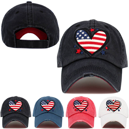 Heart Flag Vintage Ballcap