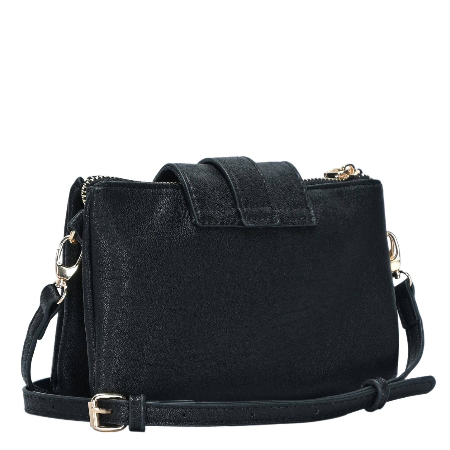 BGT48604 Tori Three Compartment Buckle Crossbody Bag: Bone