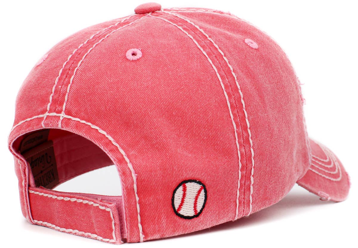 Baseball Mom Washed Vintage Ballcap