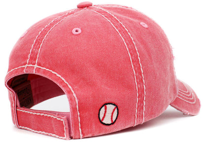 Baseball Mom Washed Vintage Ballcap