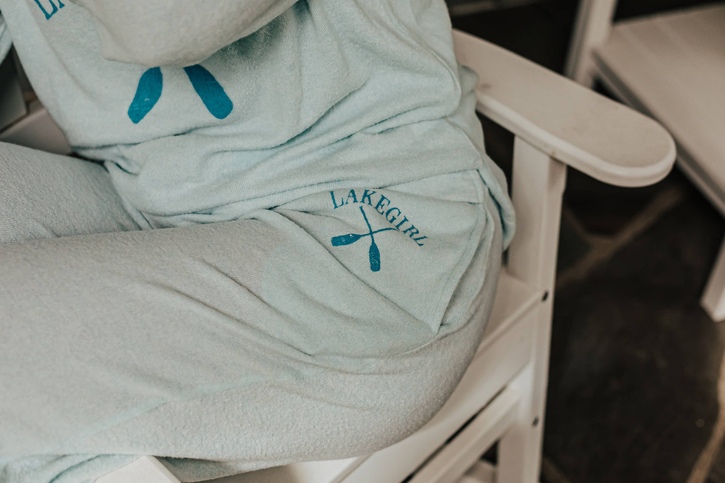 Hacci Lounge Sweatpant in Surf