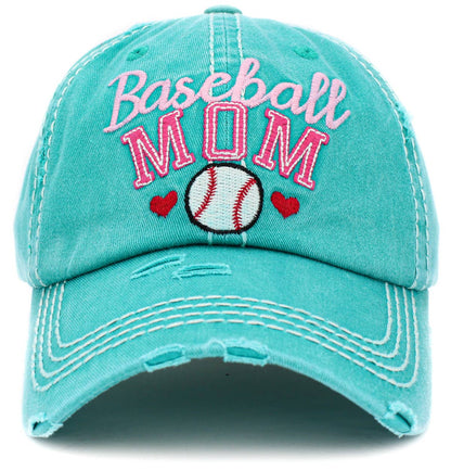 Baseball Mom Washed Vintage Ballcap