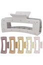 Bling Matte Hollow Block Hair Claw