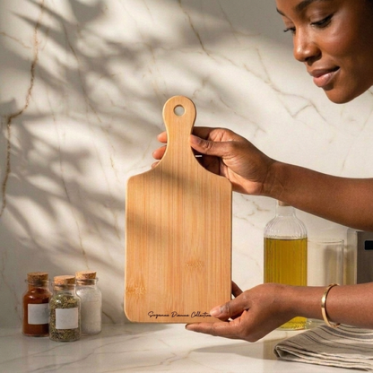 BAMBOO WOOD CUTTING AND CHARCUTERIE BOARD