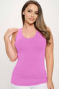 Yelete Seamless U or V-Neck Longline Tank plus