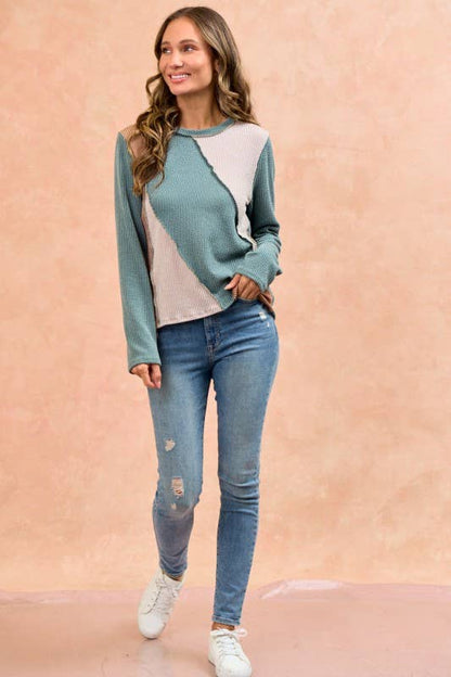 LMT4804-Bold and basic cut ou rib top