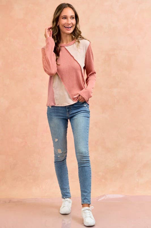 LMT4804-Bold and basic cut ou rib top