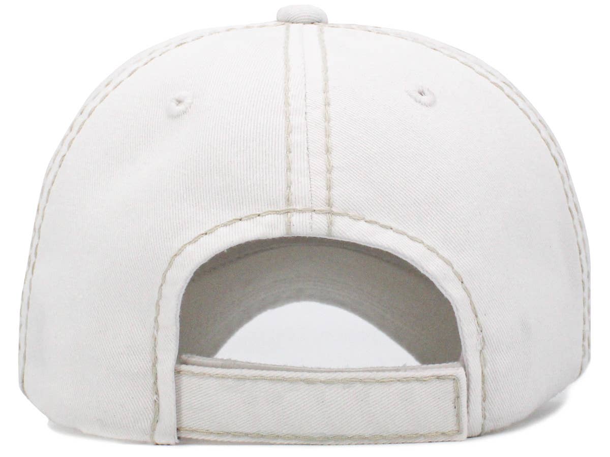 Baseball Mom Washed Vintage Ballcap: BUR