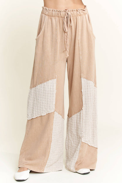 Mineral Wash WaveKnit Jacquard Pants HP6104