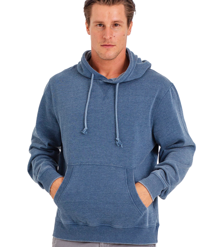 Unisex Fit Burnout Fleece Pullover Hoodie