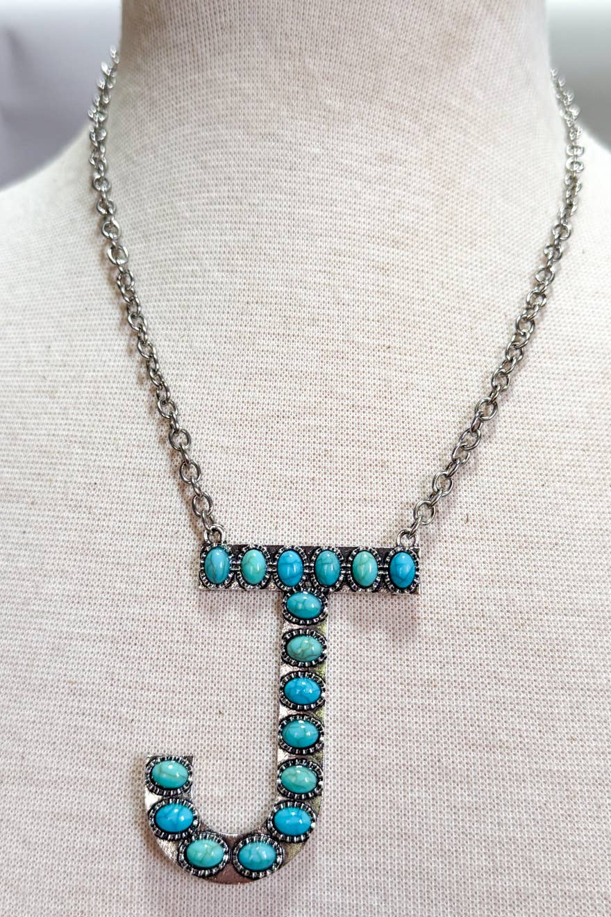 Blaze Initial Necklace-Silver