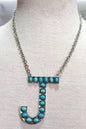 Blaze Initial Necklace-Silver